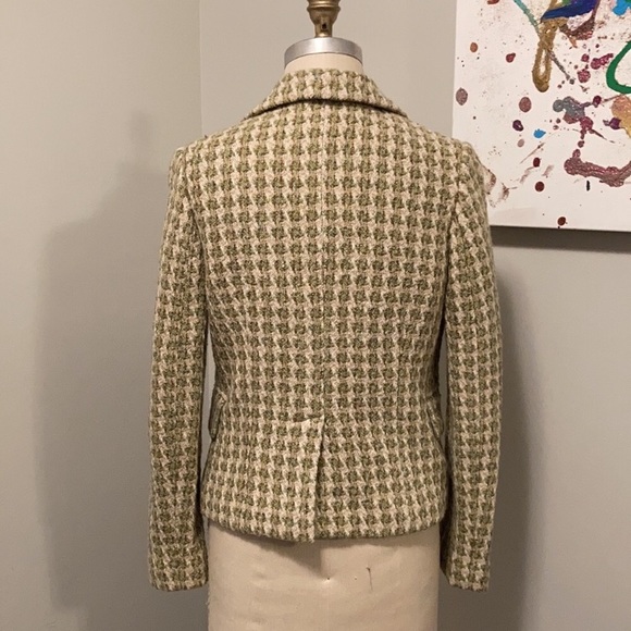 Banana Republic Vintage style Houndstooth pattern blazer - Picture 2 of 6